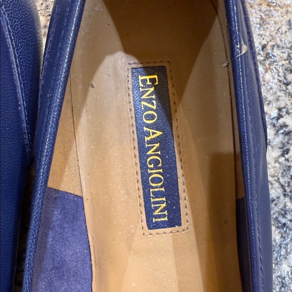 Enzo Angiolini Women's Navy and Royal Blue Flats - Picture 2 of 6